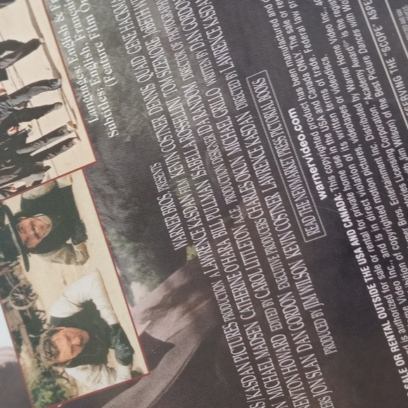 Wyatt Earp DVD Gene Hackman Kevin Costner Dennis Quaid 1994 Western - Picture 5 of 11